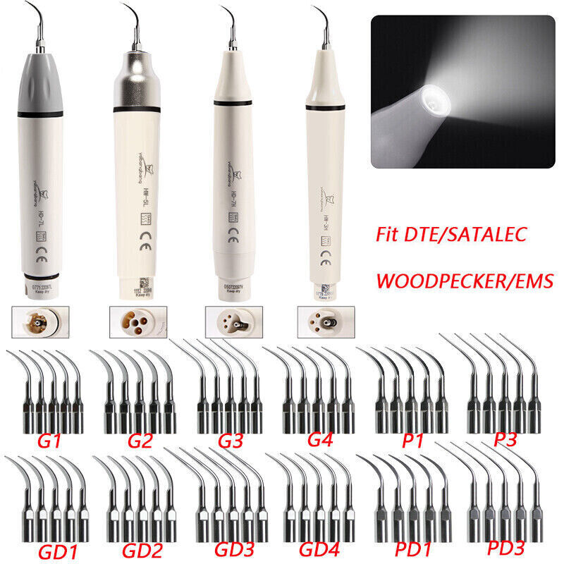 Ultrasonic Piezo Scaler Handpiece / Tips fit EMS SKYSEA/DTE SATELEC