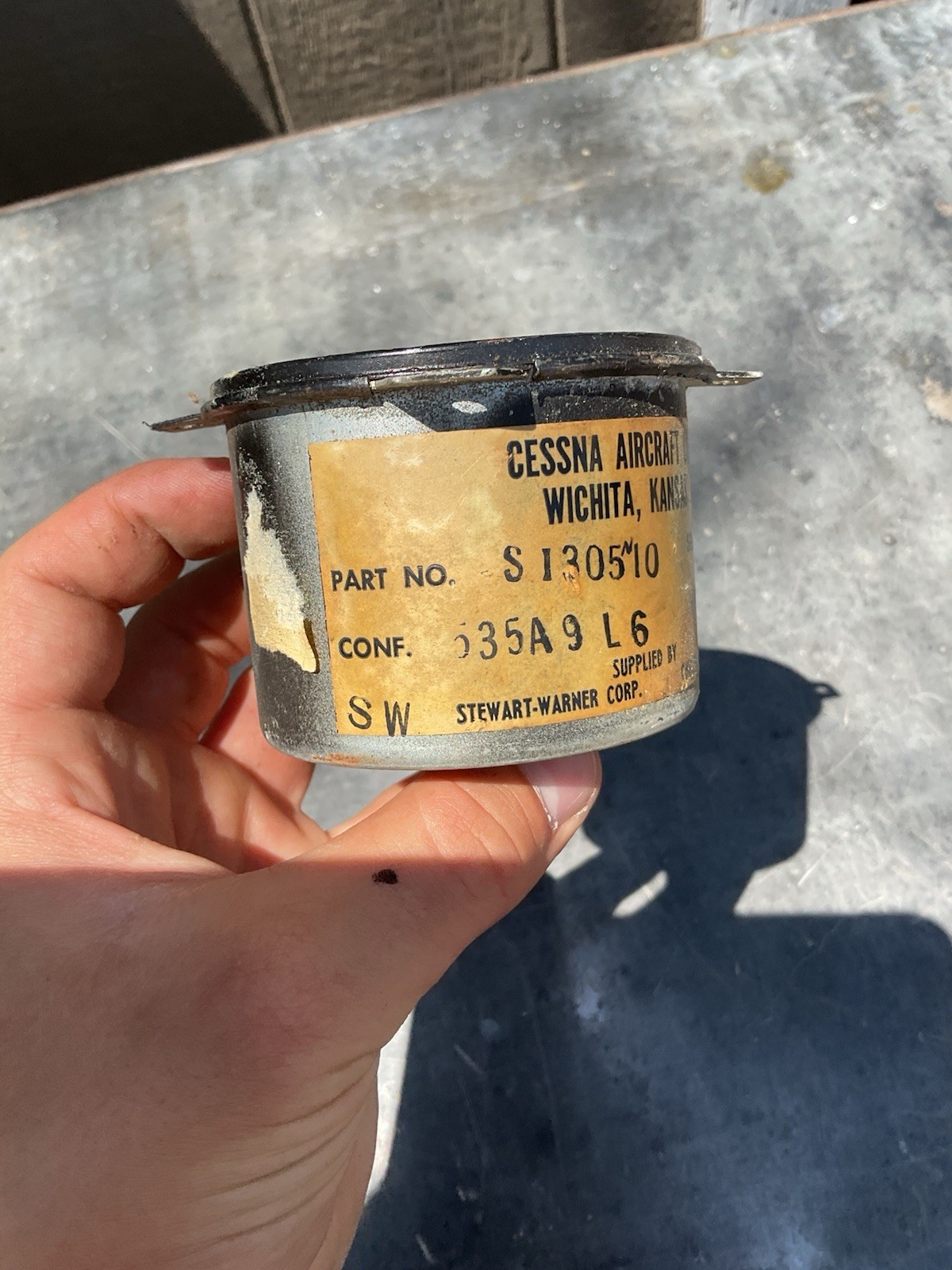 Cessna Stewart Warner Tachometer Untested