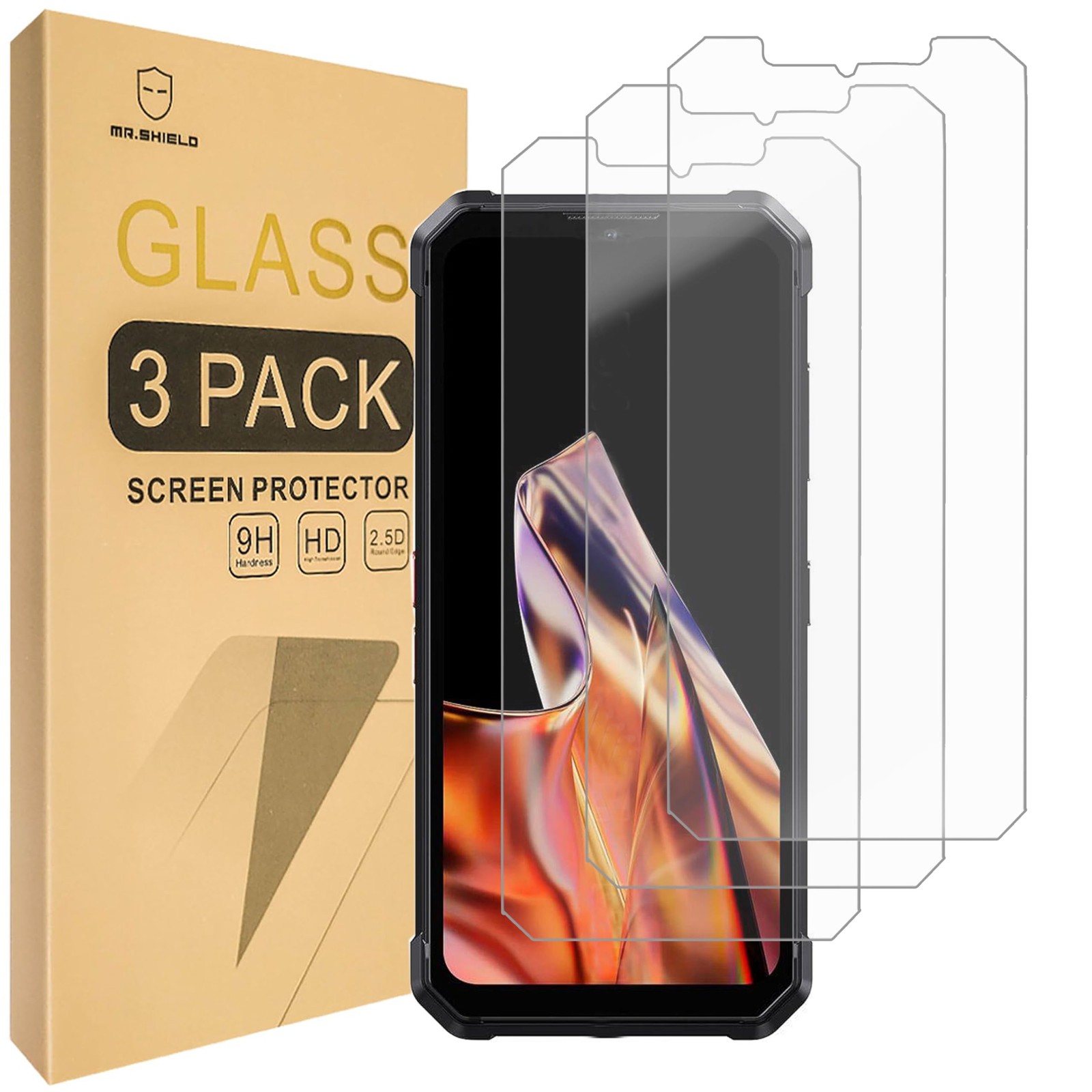 Mr.Shield Screen Protector compatible with FOSSIBOT F106 PRO [Tempered clear