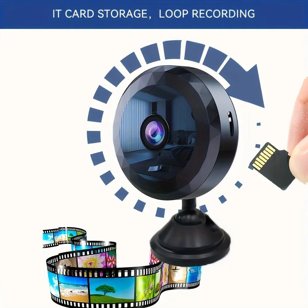 Wireless Mini Wifi Security Camera with Night Vision Motion Detection Rechargeab