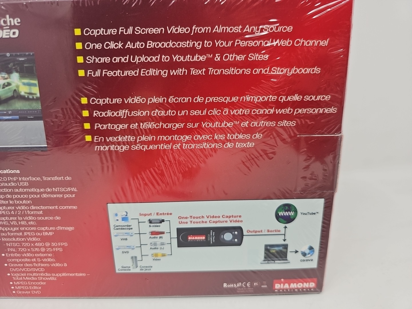 Diamond Multimedia VC500 USB 2.0 One Touch Video Capture Device