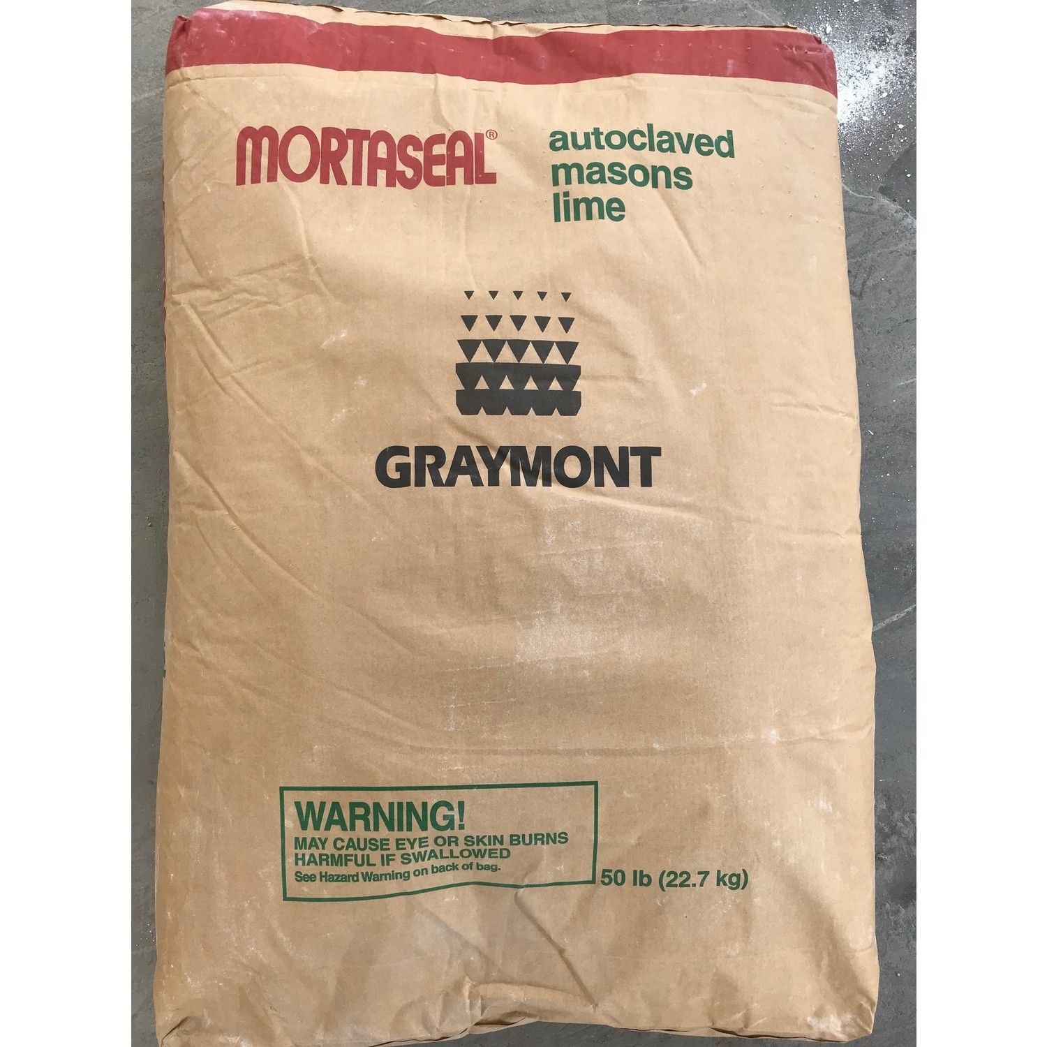 Graymont 9907-53 Granules Mortaseal Dolomite Lime 50 lbs. Capacity