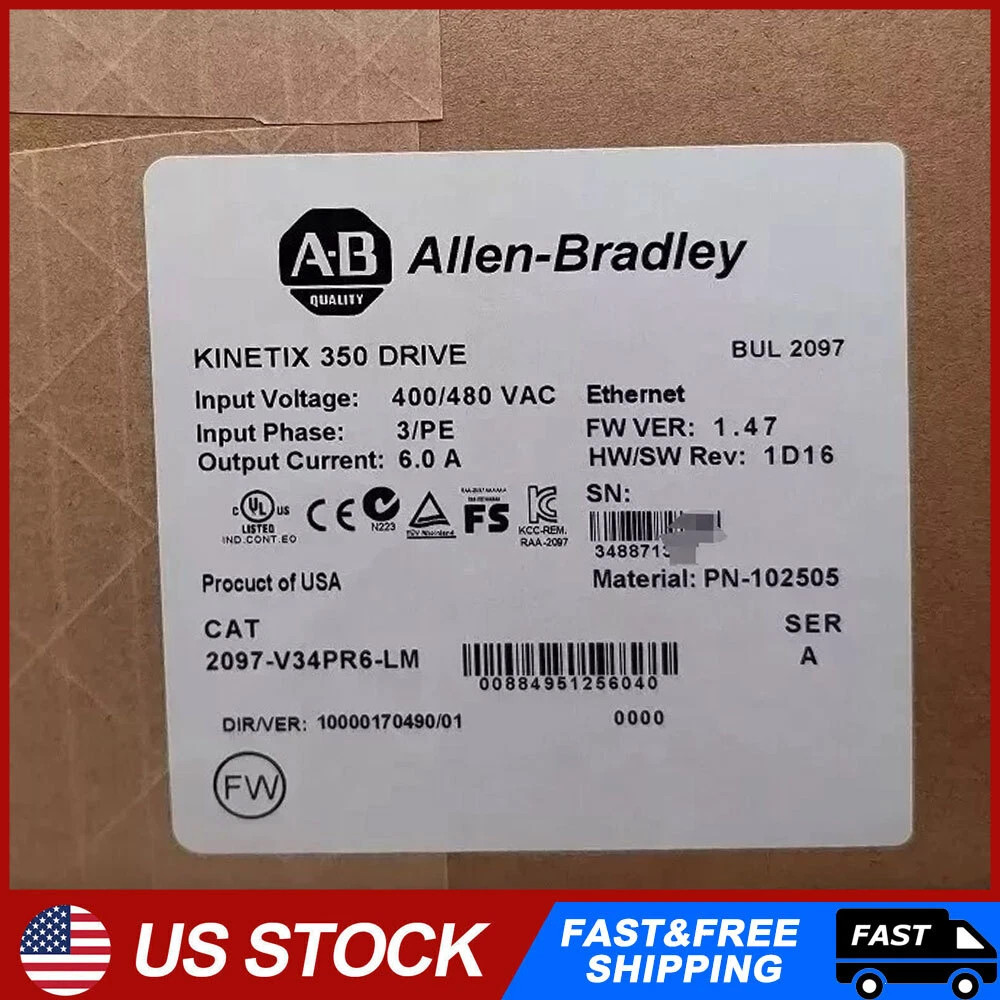AB 2097-V34PR6-LM/A Kinetex 350 Servo Driver 2097V34PR6LM NEW IN BOX