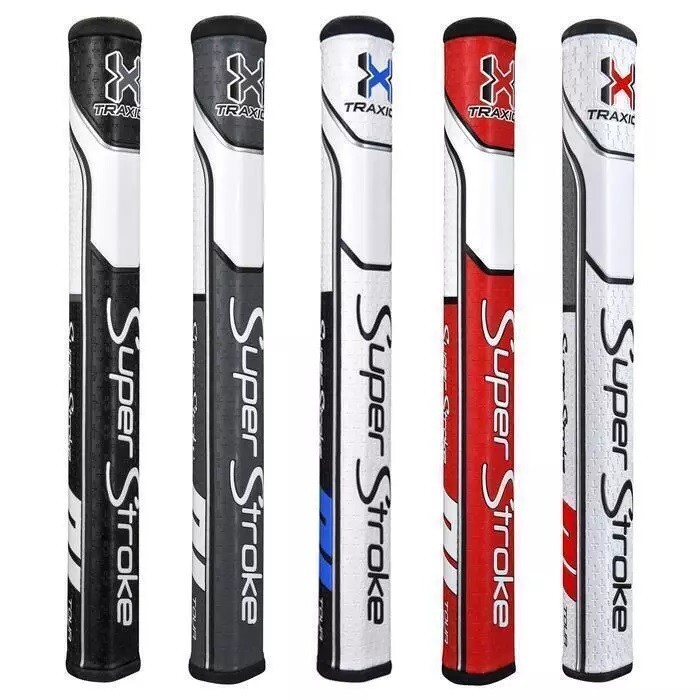 Super Stroke 3.0 Traxion White & Blue  3 Accents /Putter Grip / Free Masters BM