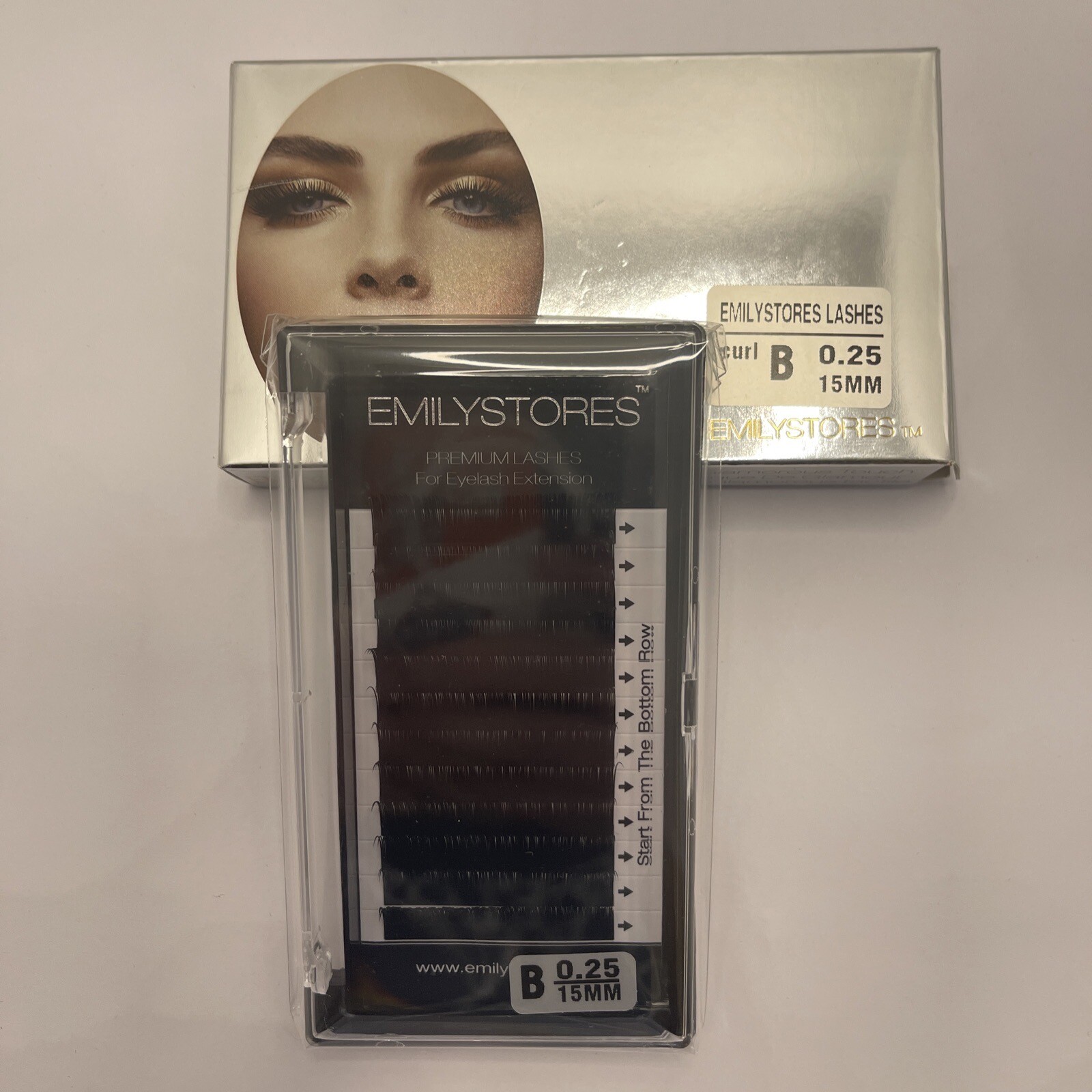 Emilystores Mink Eyelash & Curl B Thickness 0.25mm Length 15mm (CG)