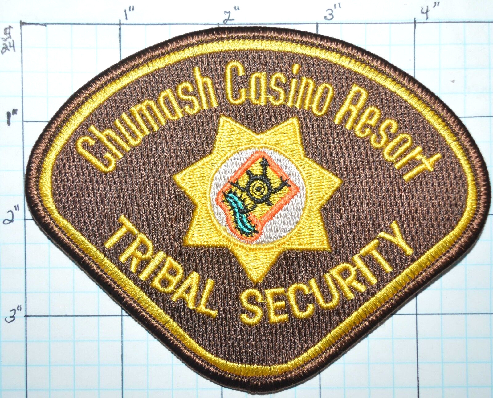 CALIFORNIA, CHUMASH CASINO RESORT TRIBAL SECURITY POLICE SANTA YNEZ PATCH