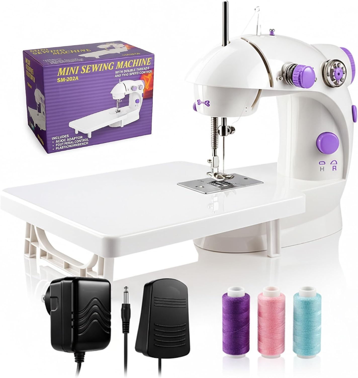 Mini Sewing Machine, Portable Electric Kit for Beginners | Sewing Accessories