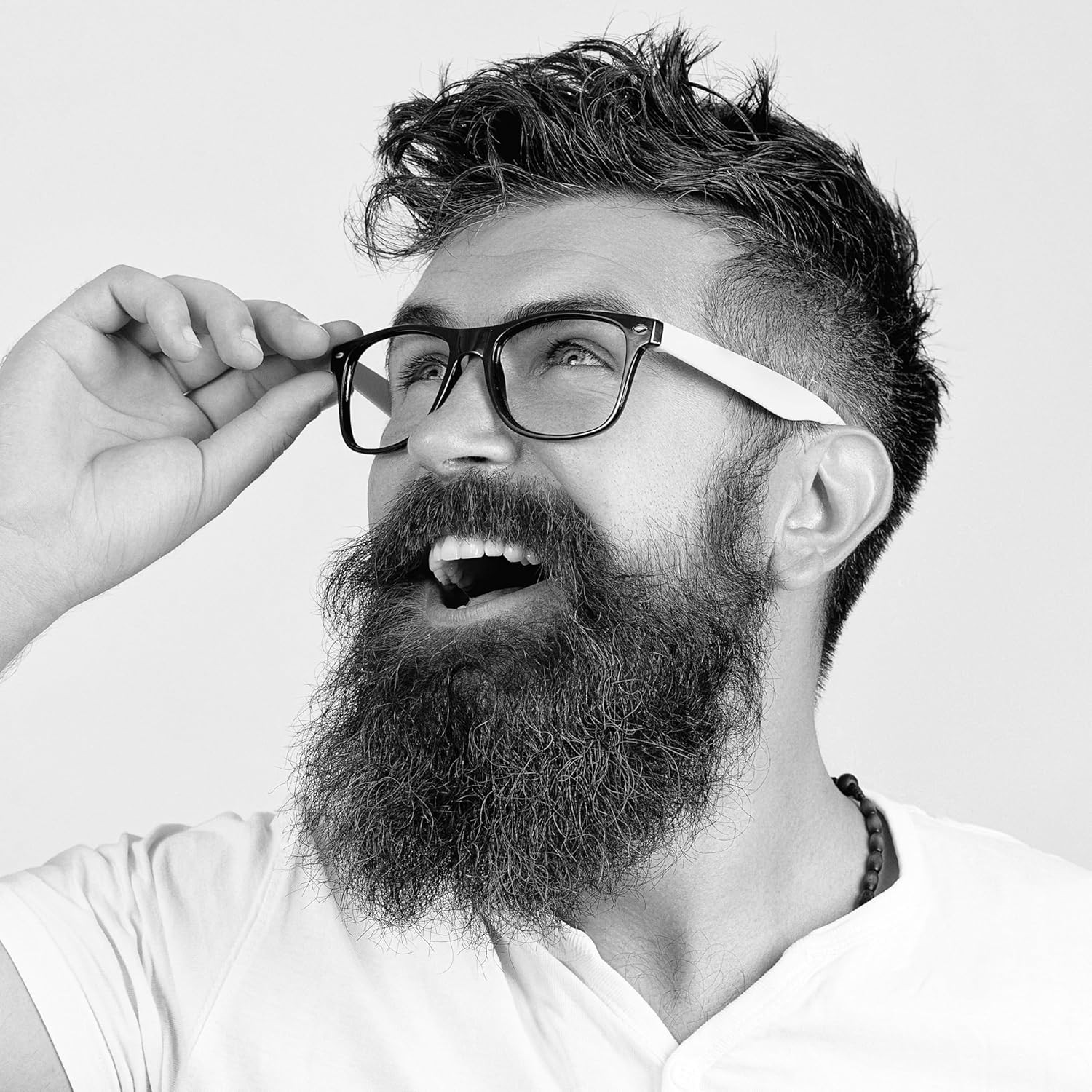 Kangaroo Black Fake Glasses - Classic Hipster Frames - Retro Clear...