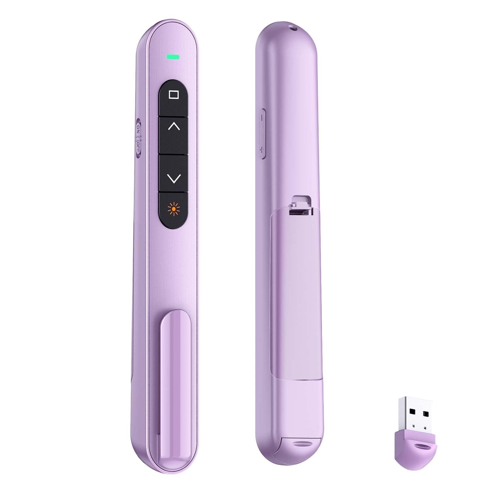 QUI Presentation Clicker with Volume Control, Wireless Presenter Remote | Plug &