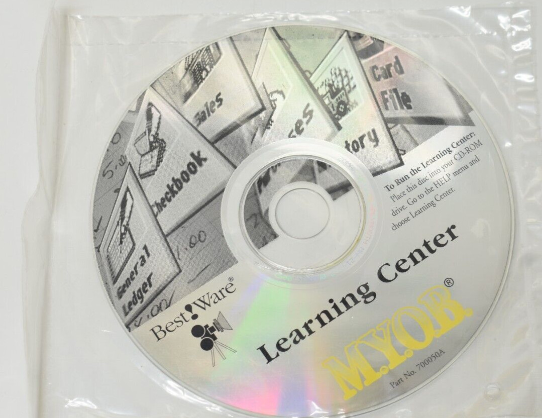 M.Y.O.B Accounting Payroll Software 1996 Macintosh CD-ROM Version 7 New Open Box