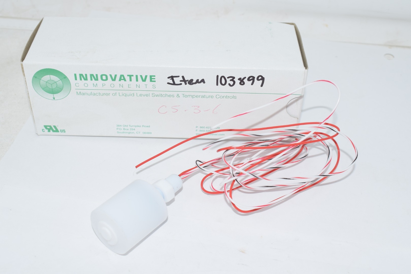 NEW Innovative Components CS-3-6 Liquid Level Switch Temperature Control
