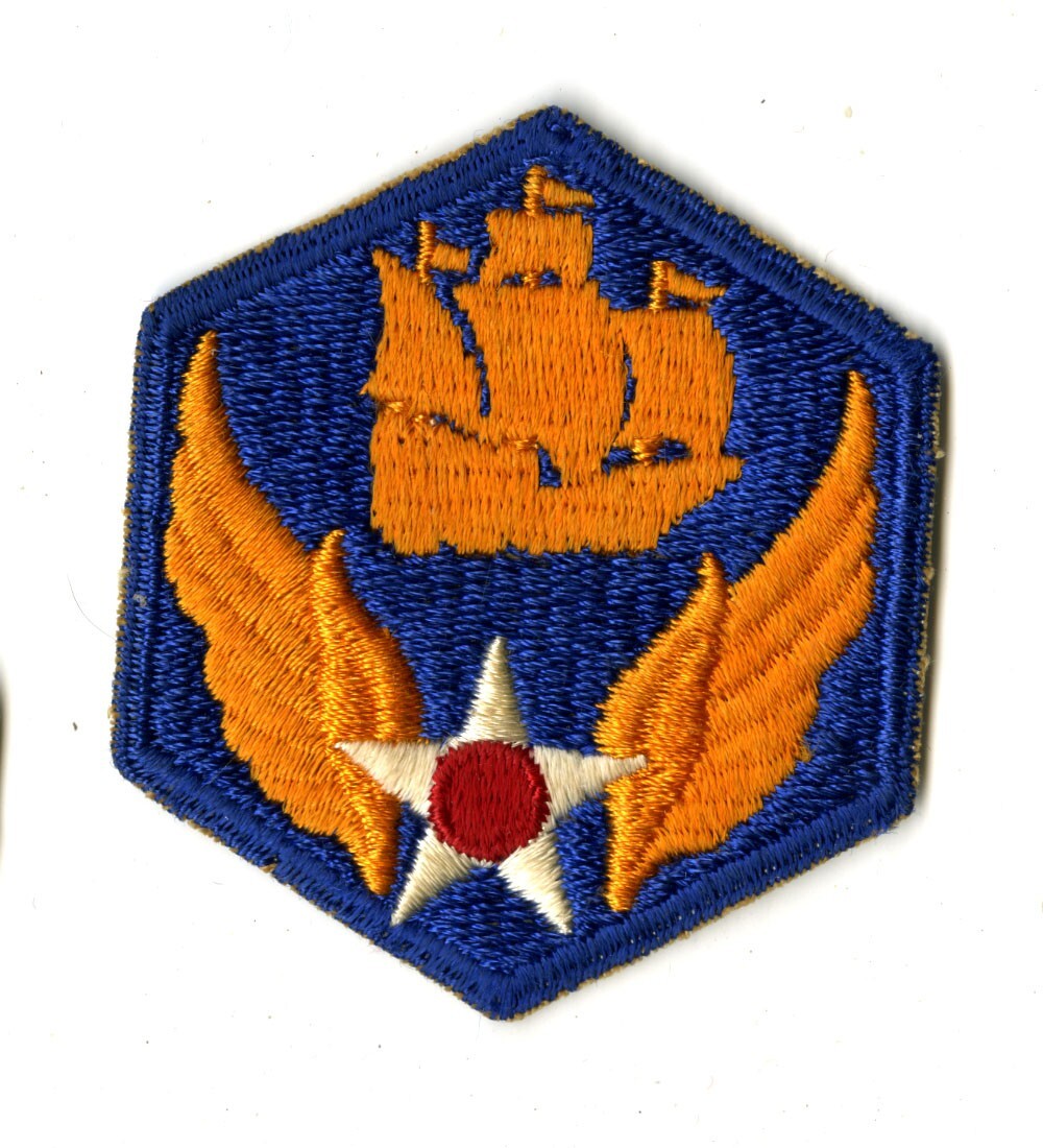 6th Air Force White Back Patch WWII Vintage Caribbean Antisubmarine Atlantic
