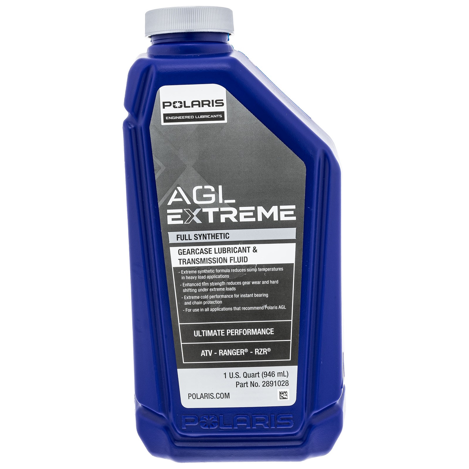 Polaris 2891028 AGL Extreme Synthetic Gearcase / Transmission Oil 1 Quart 1 Pk