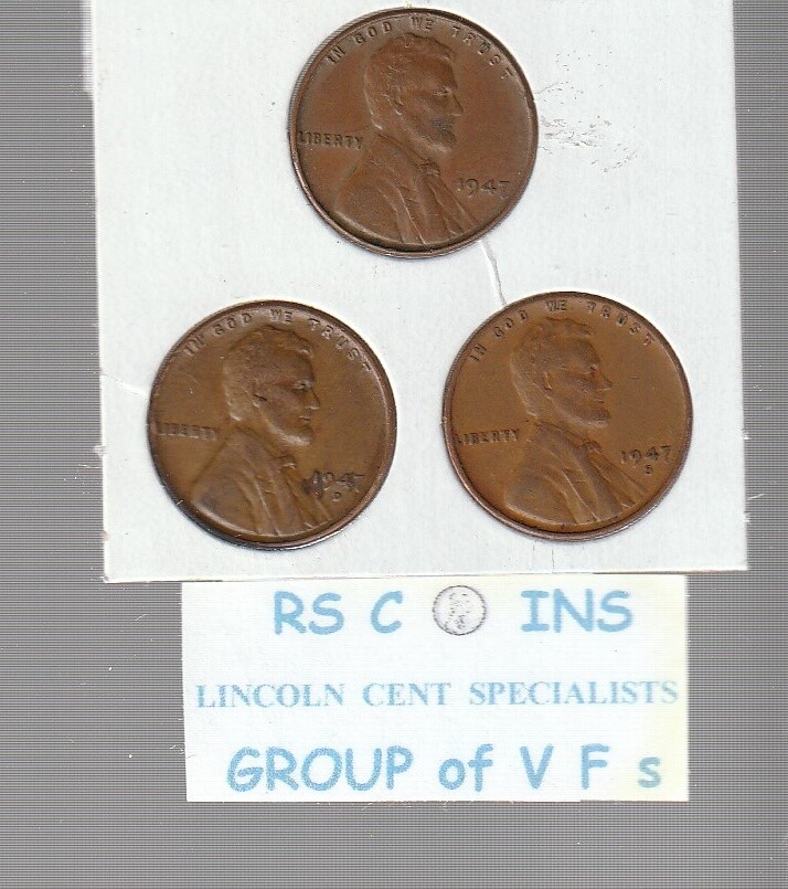 1936  &  1937  (P+D+S mints for both dates)  6  coin  Lincoln Cent Set  /  FINES