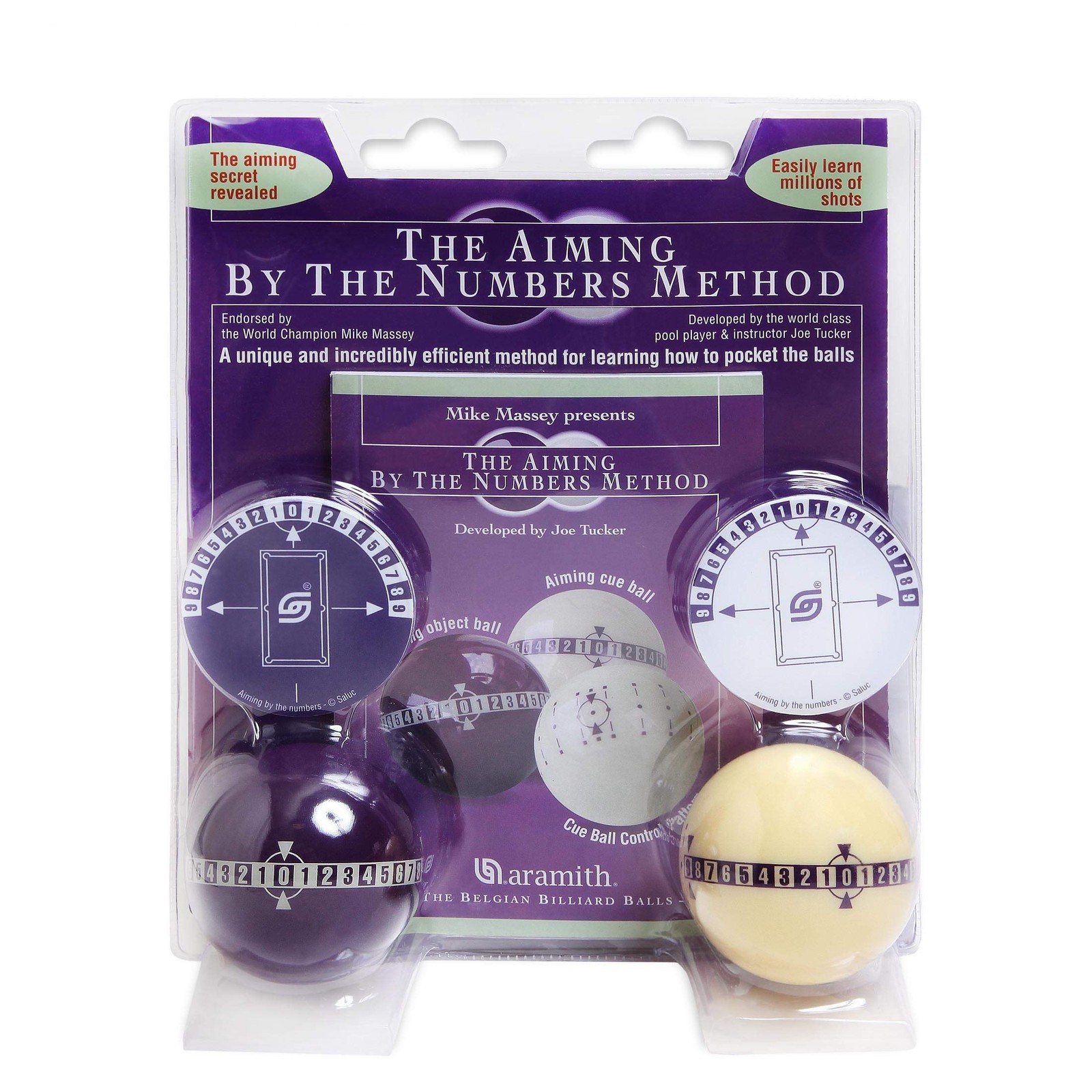 Aramith Genuine Training By The Numbers Learning/Aiming Pool/Billiards Ball Set