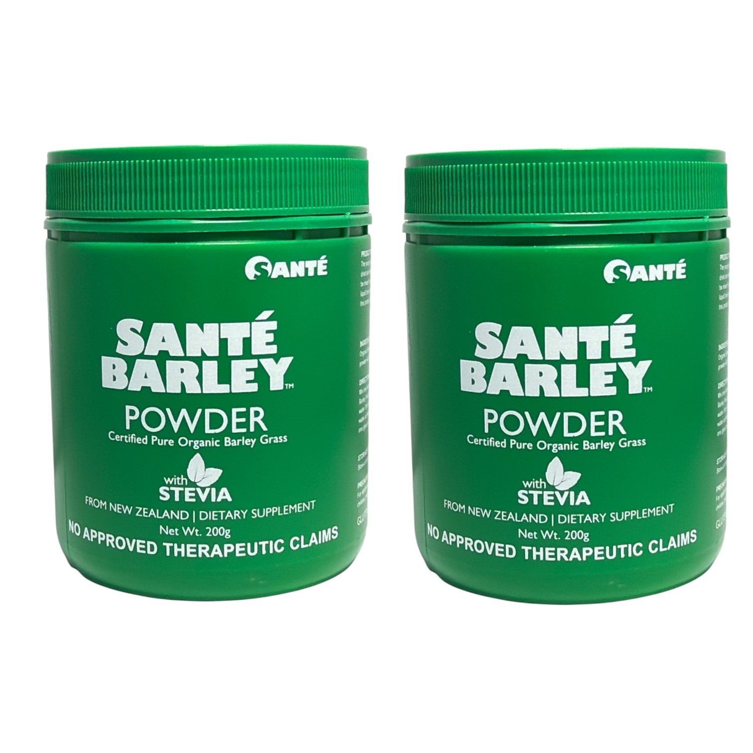 *Sante Barley Powder With Stevia From New Zealand 200g -LOT OF 2