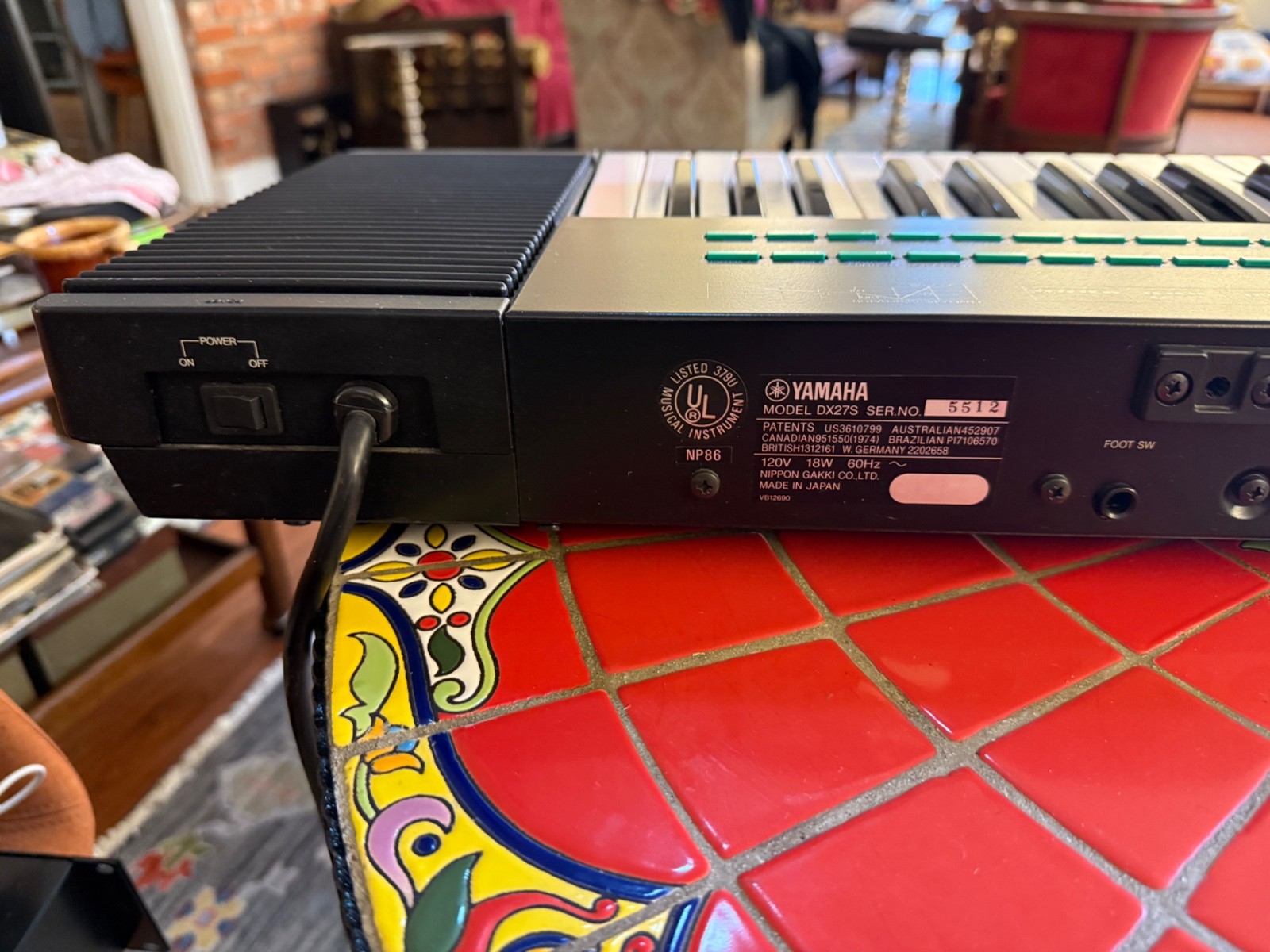 Yamaha DX27S FM 4OP Algorithm Synthesizer 1985