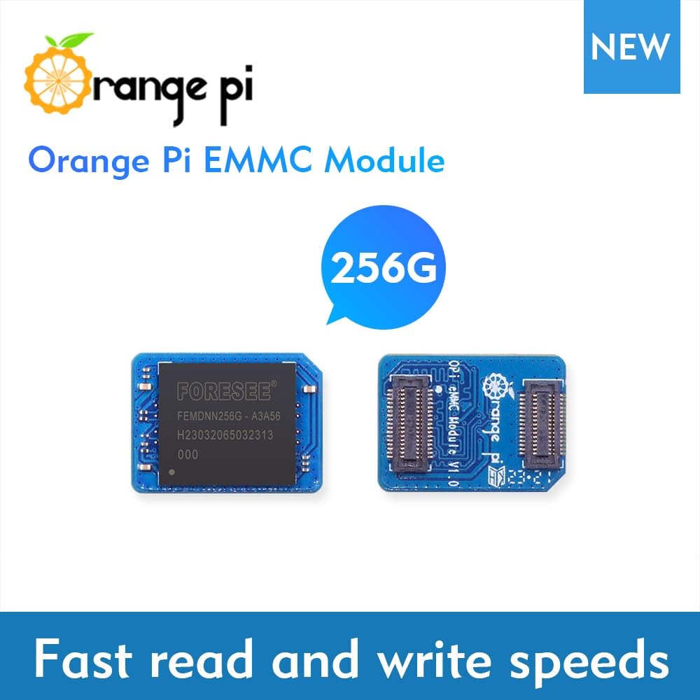 Orange Pi 256GB EMMC Module Fast Read and Write Speeds, Support for