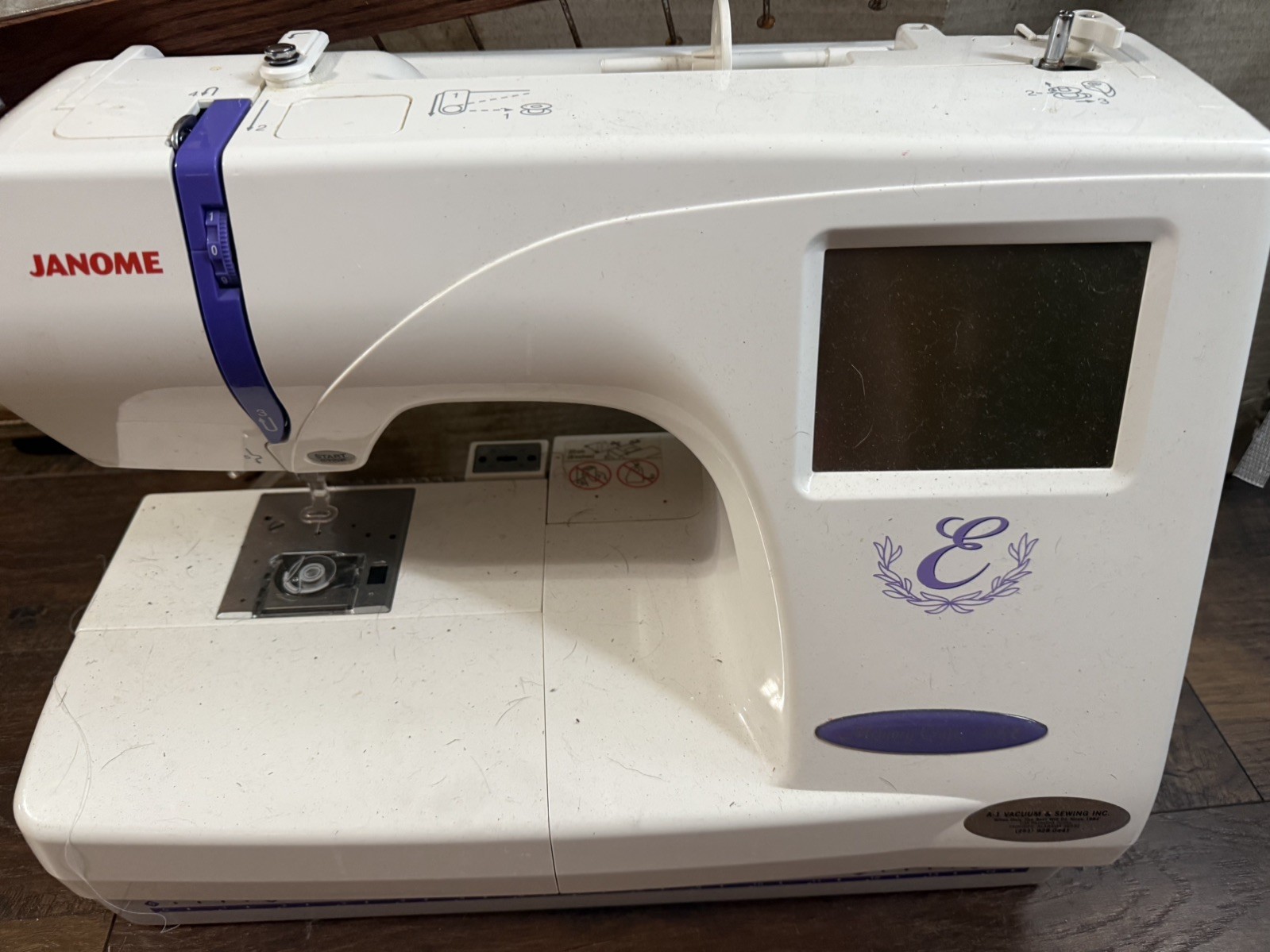 Janome MC 300E EMBROIDERY MACHINE  (Carefully read entire item description)