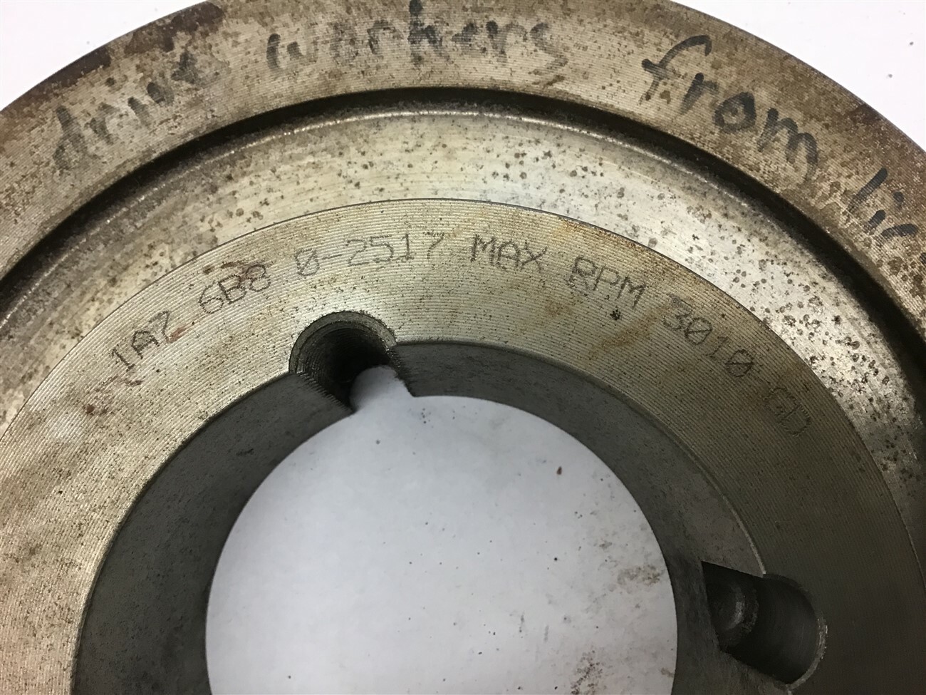 1A7.6B8 Single Groove Pulley Uses 2517 Bushing