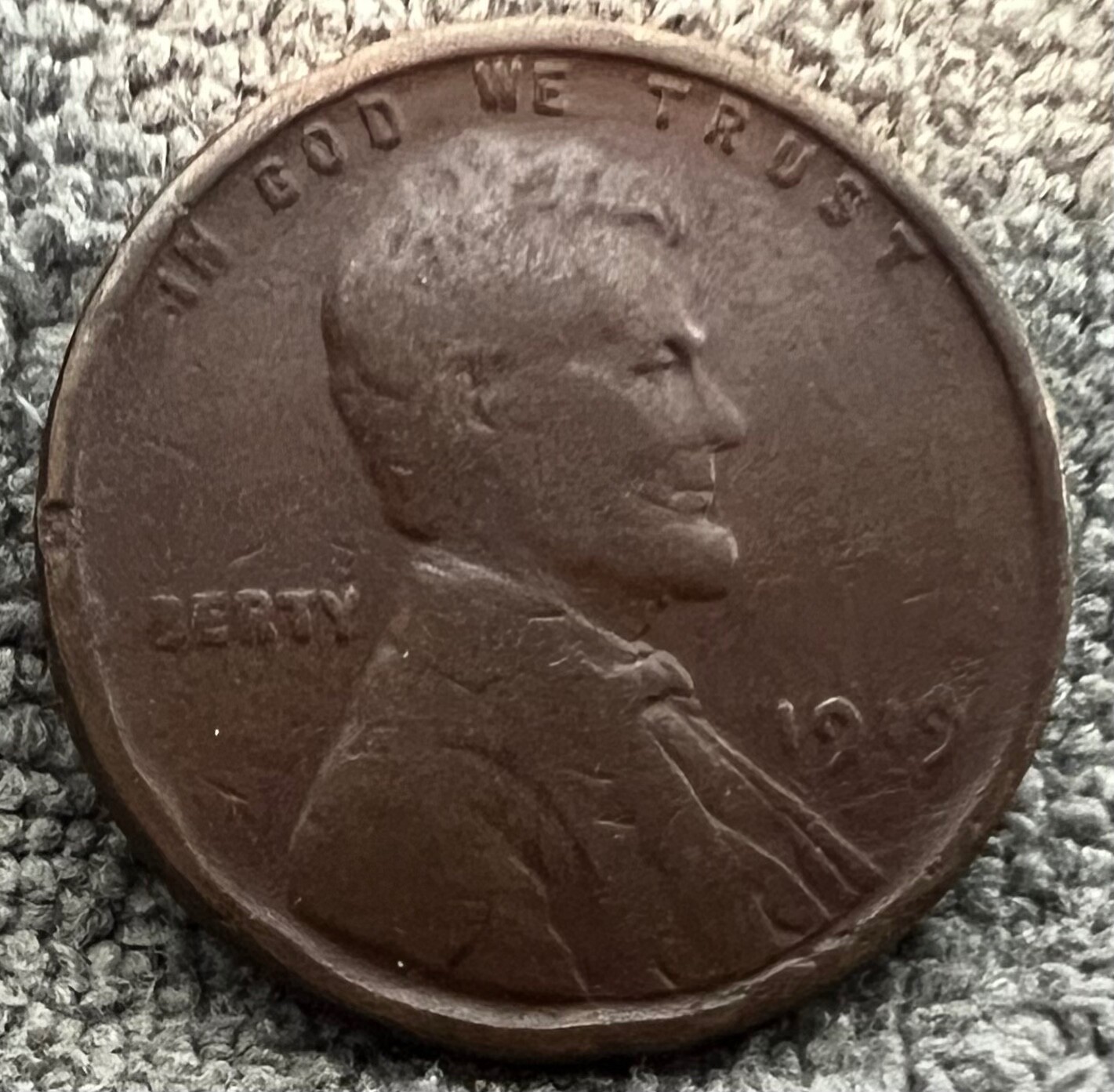 VG/F 1919 Lincoln Cent with errors (see description) #8425