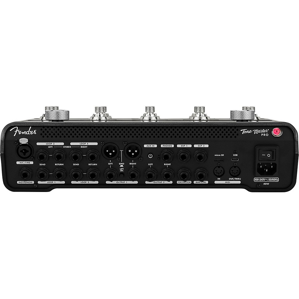 Fender Tone Master Pro Multi-Effects Guitar Pedal Black