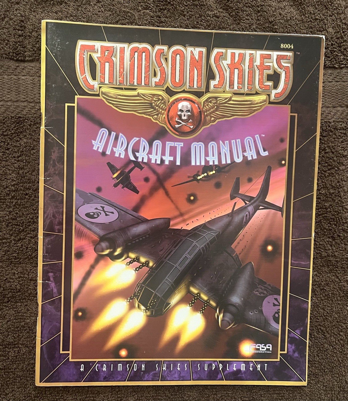 Crimson Skies Aircraft Manual – Excellent Condition -Paperback - Rare!