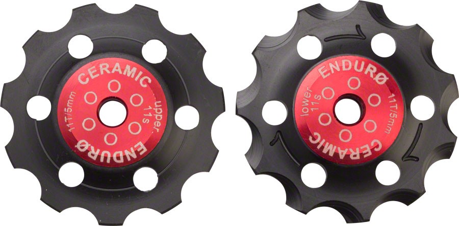 Enduro ZERO 11-Speed Ceramic Derailleur Pulley Pairs with ABEC 5 Bearings