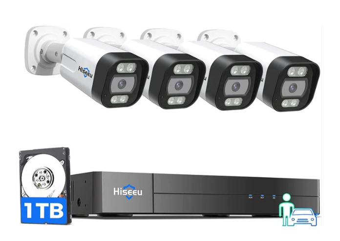 Hiseeu PK-4YHB785-AT PoE SYSTEM 16CH 2 WAY AUDIO 1 TB 100-240V FREE APP