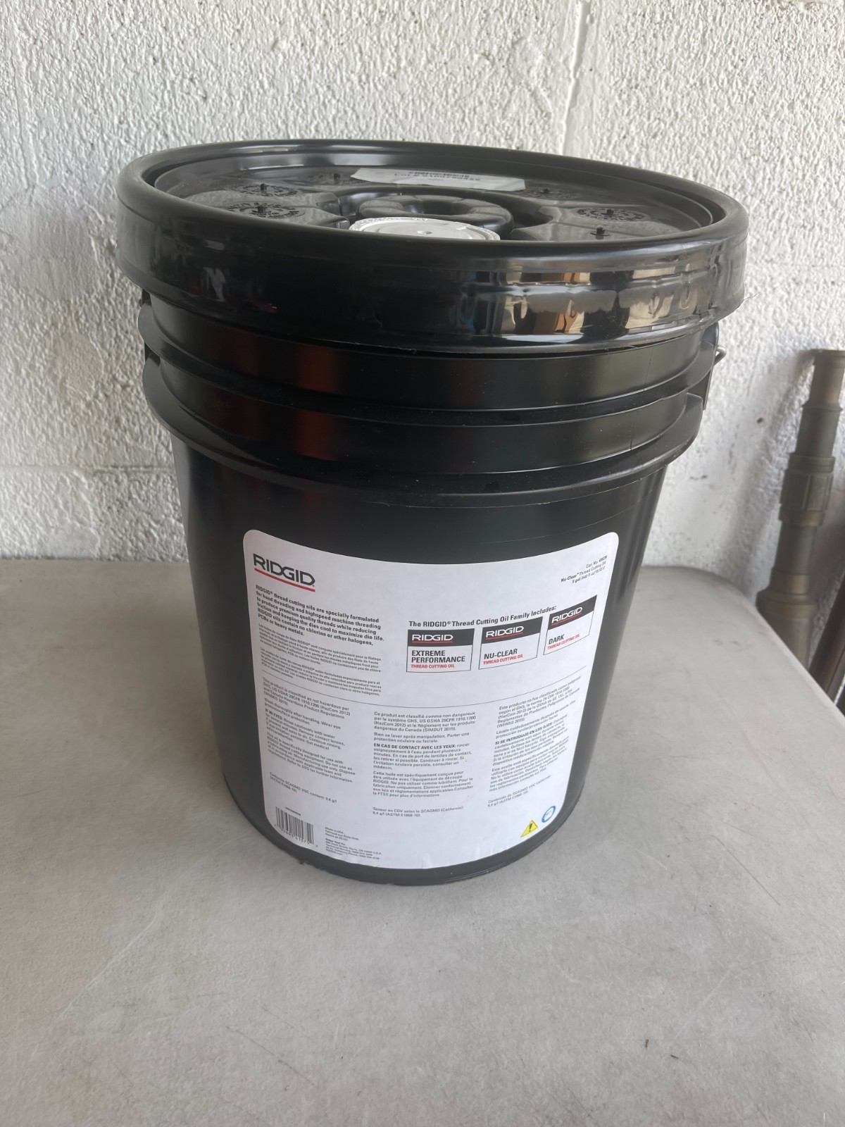 RIDGID 41575 Nu-Clear Thread Cutting Oil Extreme Performance 5-Gallon Con New