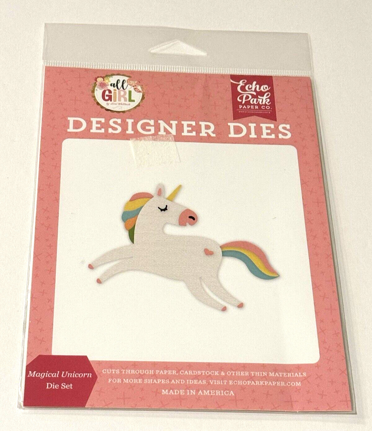 Echo Park Paper Magical Unicorn Die Set All Girl ALG206041 Lori Whitlock NOS NEW