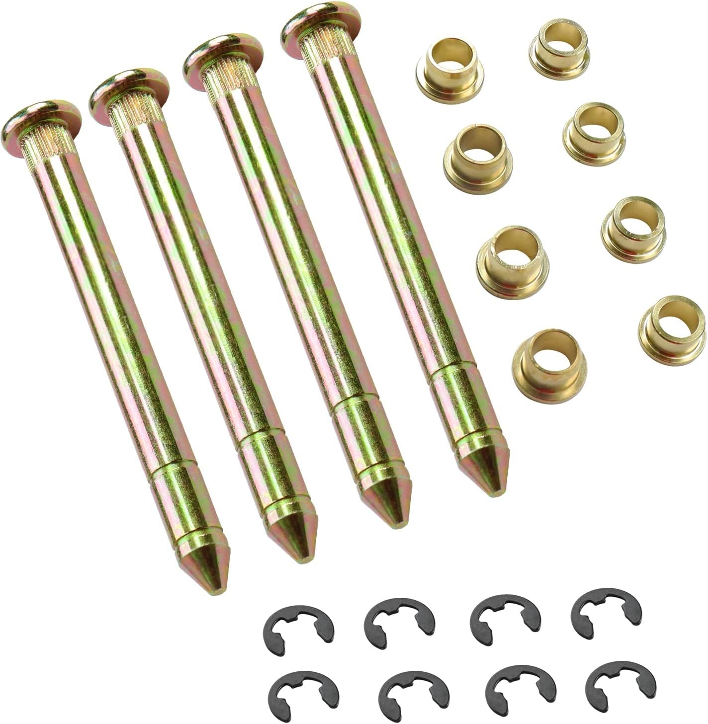 Door Hinge Pins Bushings Kit Compatible with Ford F150 F250 F350 Bronco F100