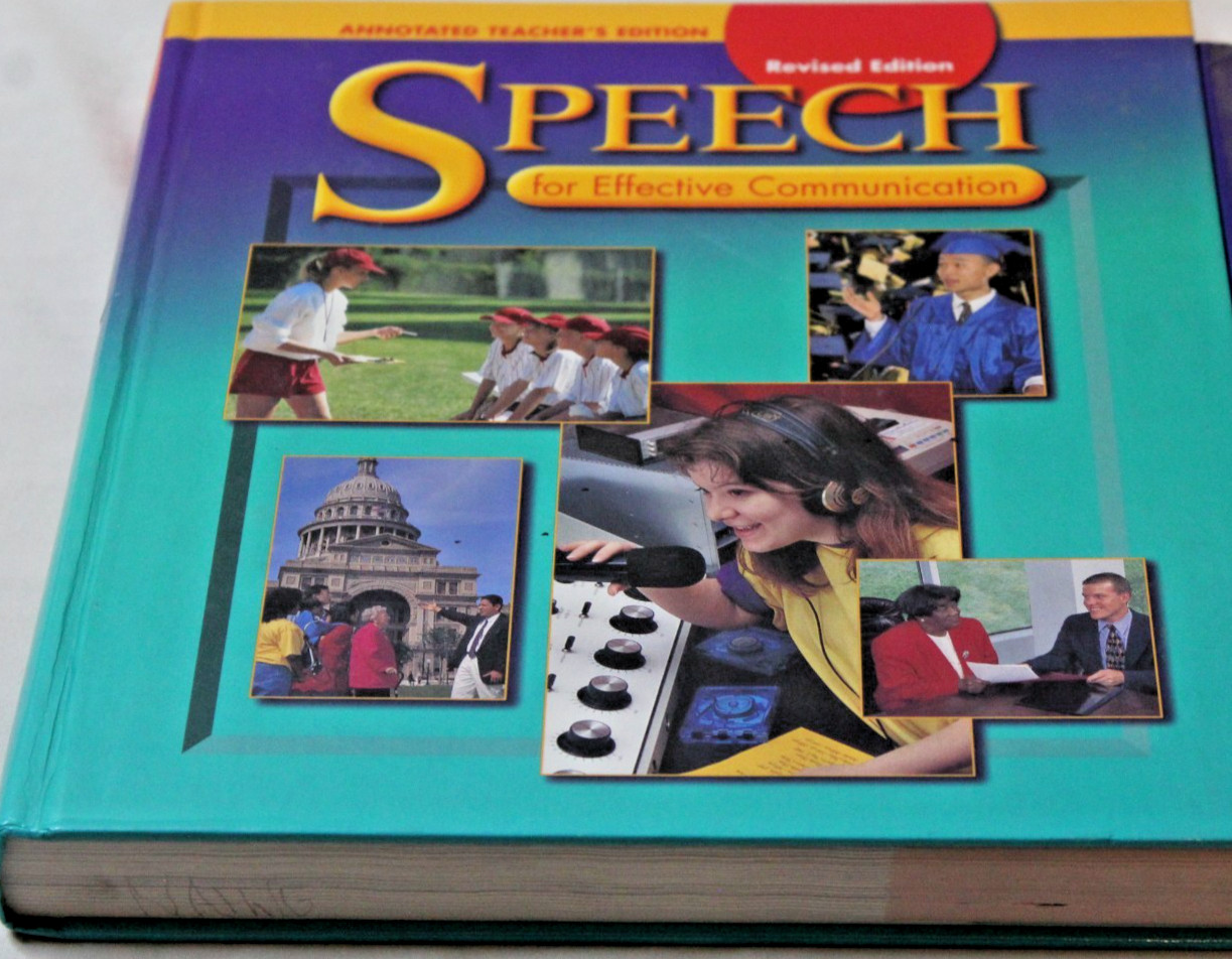 Speech For Effective Communication Revised Edition Student Teacher Textbook Set