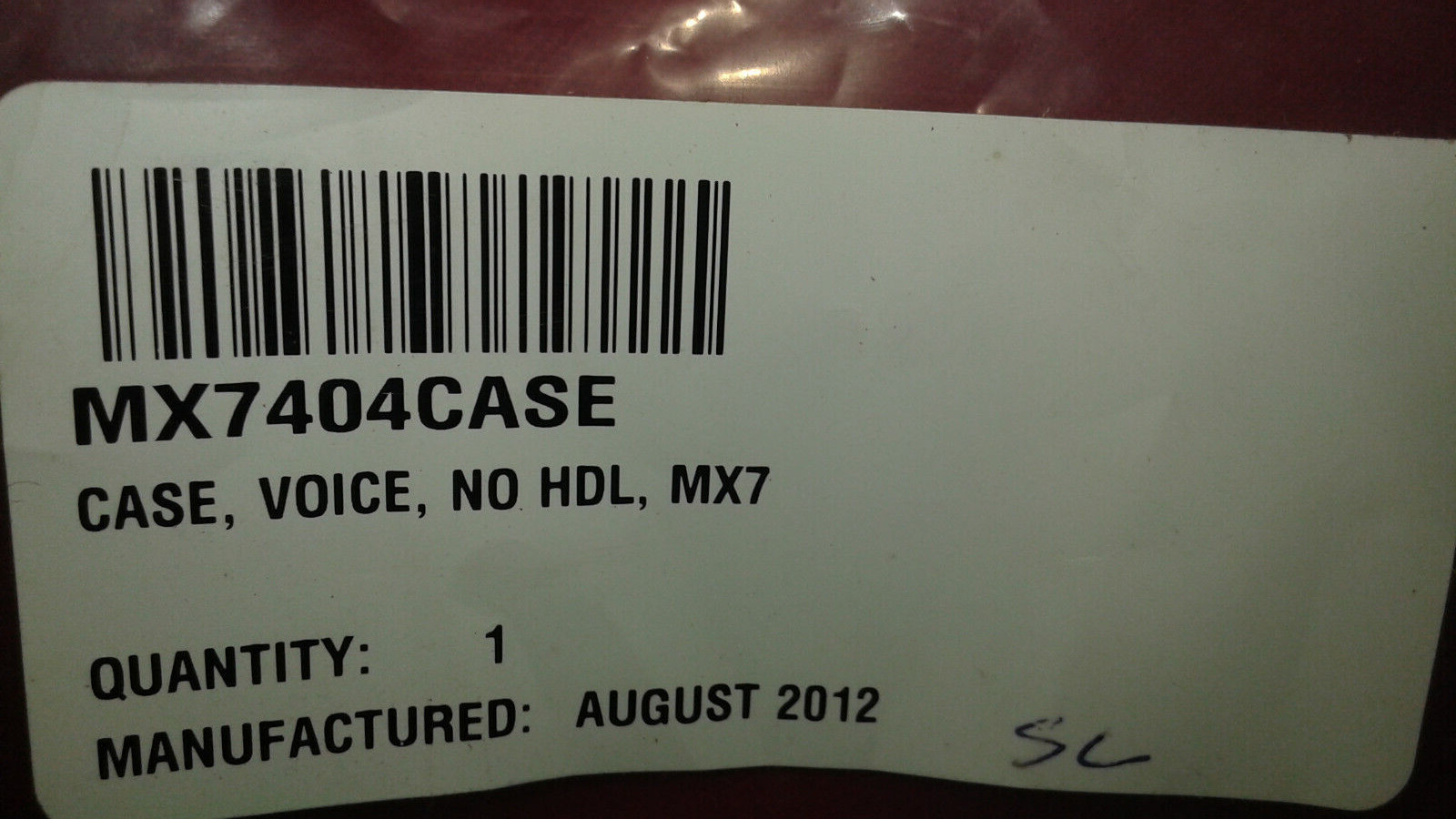 Honeywell/LXE MX7404CASE CASE AUDIO W/O HANDLE Kit