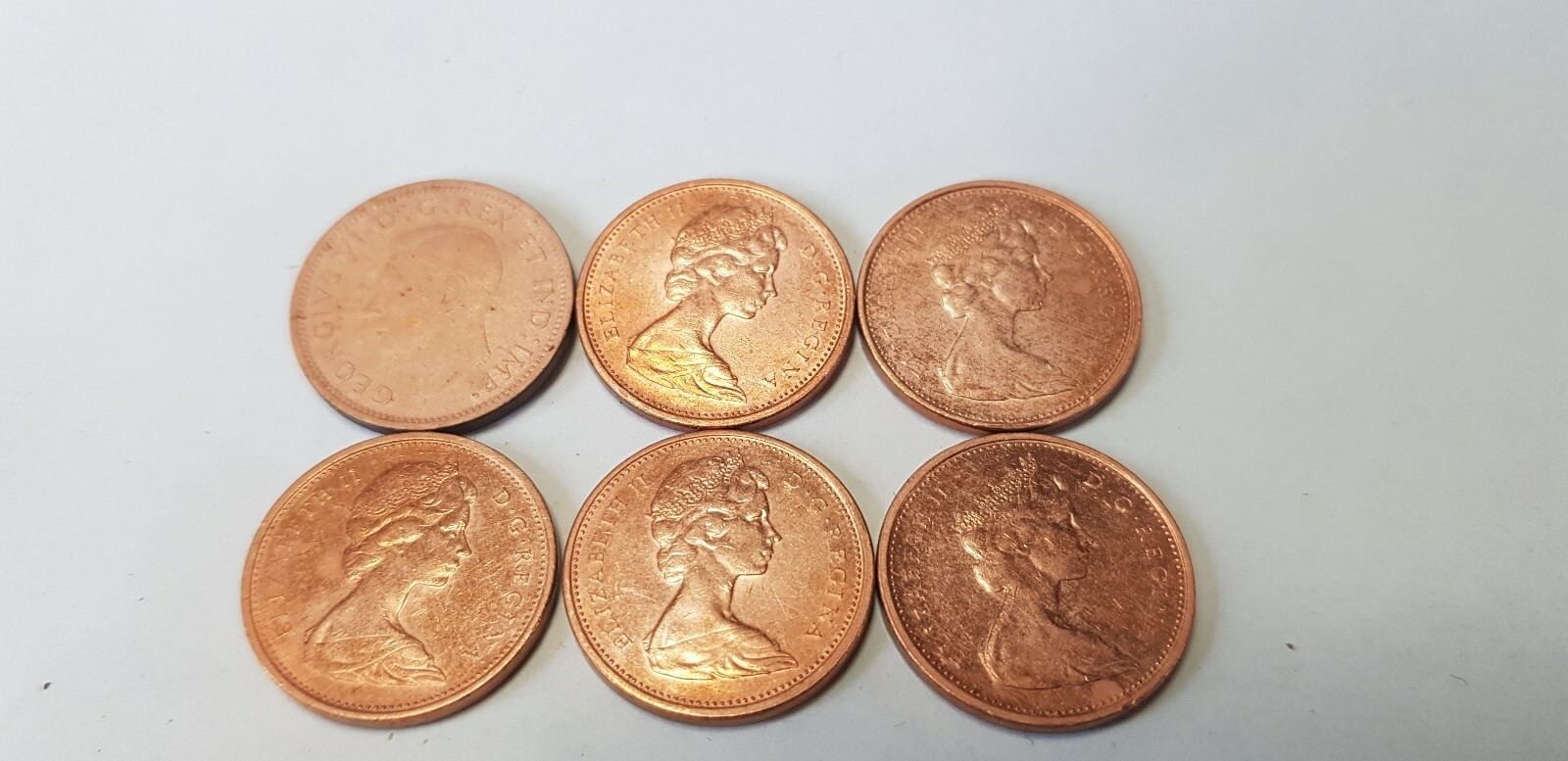 @@@ 6 X MIXED DATES CANADA ONE CENTS no3 @@@..