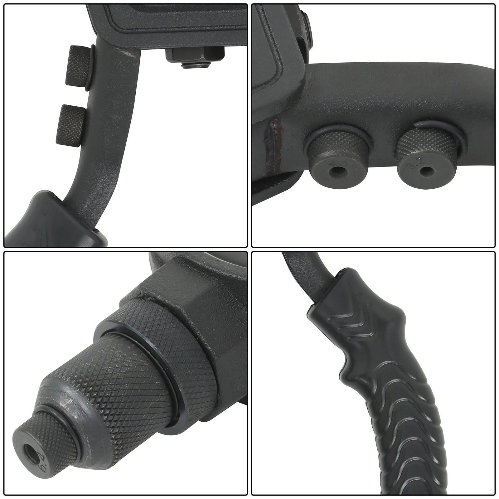 1/4 Pop Rivet Gun Kit with 200 Blind Rivet and 5 Interchangeable Rivet Head