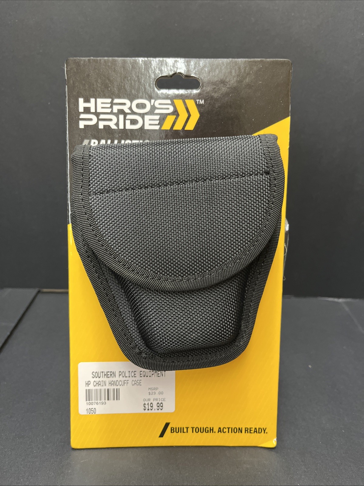 Hero's Pride 1050 SINGLE Handcuff Case Black Nylon Ballistic Law Enforcement