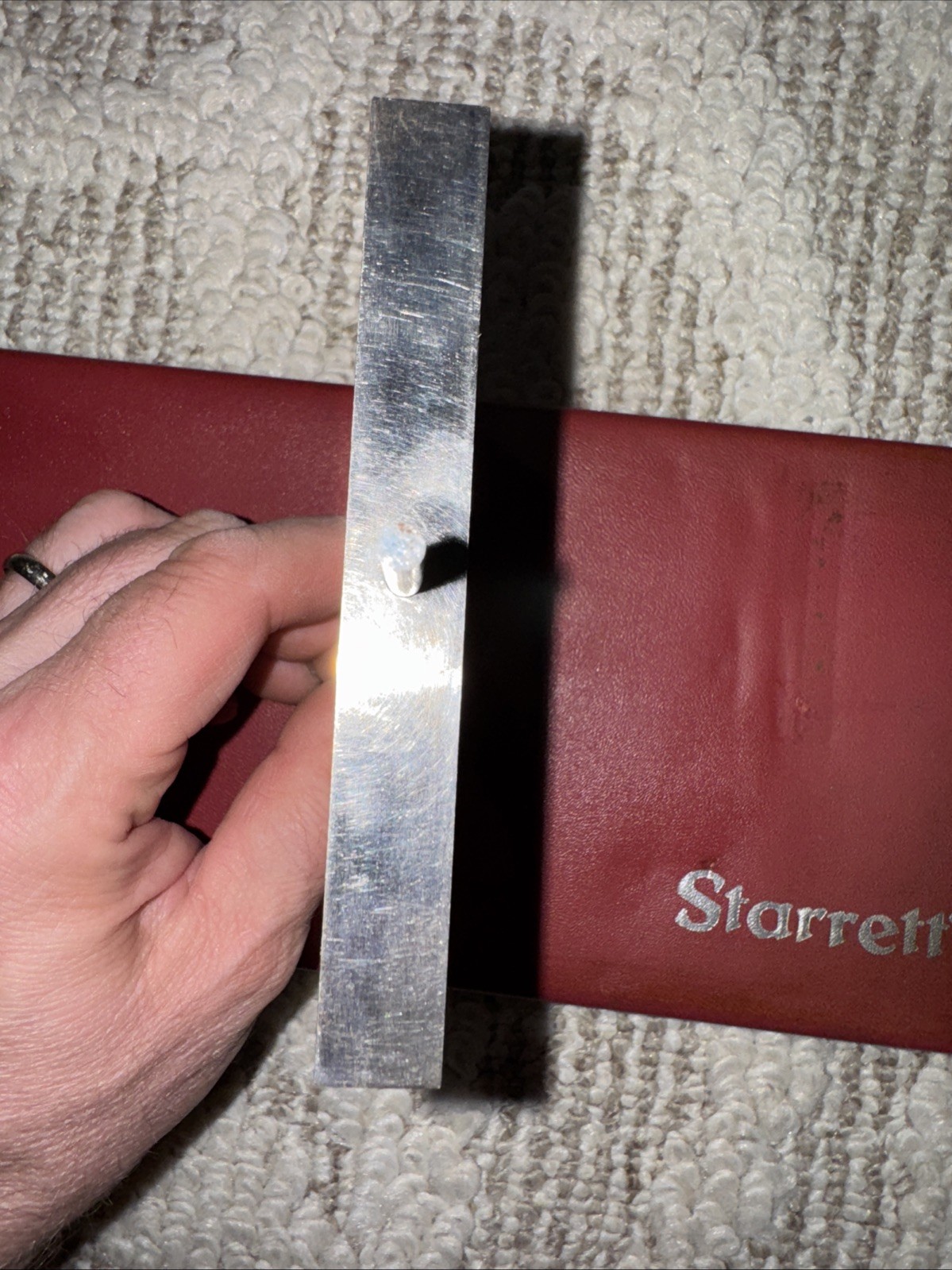 Starrett Model 449 Depth Micrometer 4 Inch Base Non-Rotating Stems