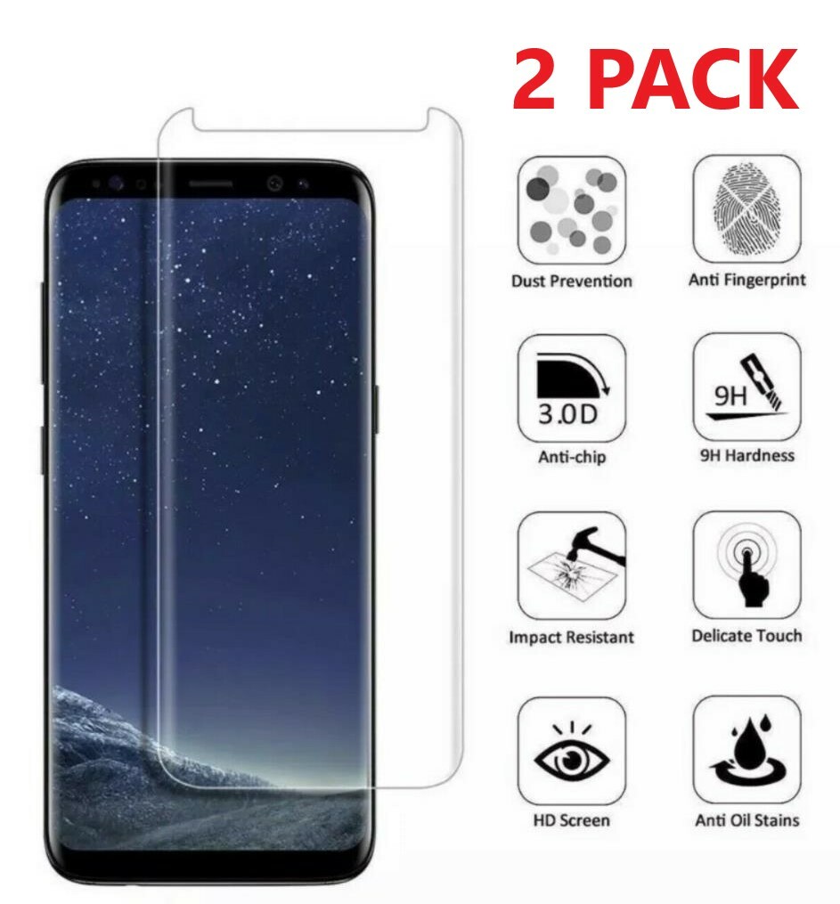 2x Case Friendly Tempered Glass Screen Protector For Samsung Galaxy Note 8 9