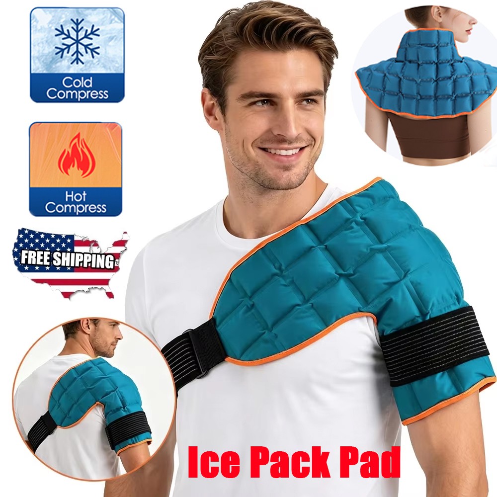 Reusable Hot Cold Compress Wrap Ice Pack for Neck Shoulder Back Knee Relief