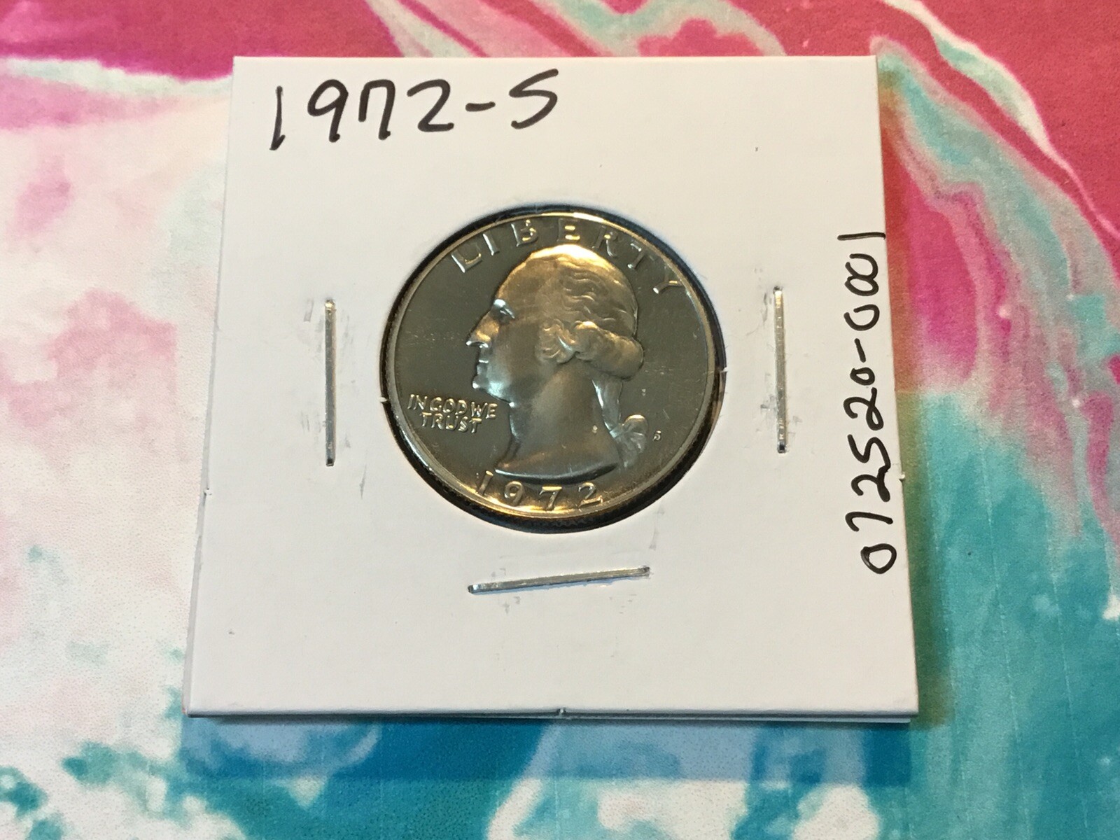 1972 S Washington Proof Quarter from San Francisco Mint 072520 01r