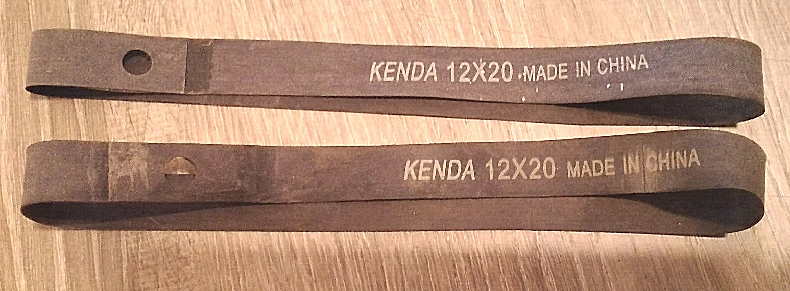 2 new Bicycle Rubber Rim Strips (Liners)   fits 12" Wheels  12 x 20mm