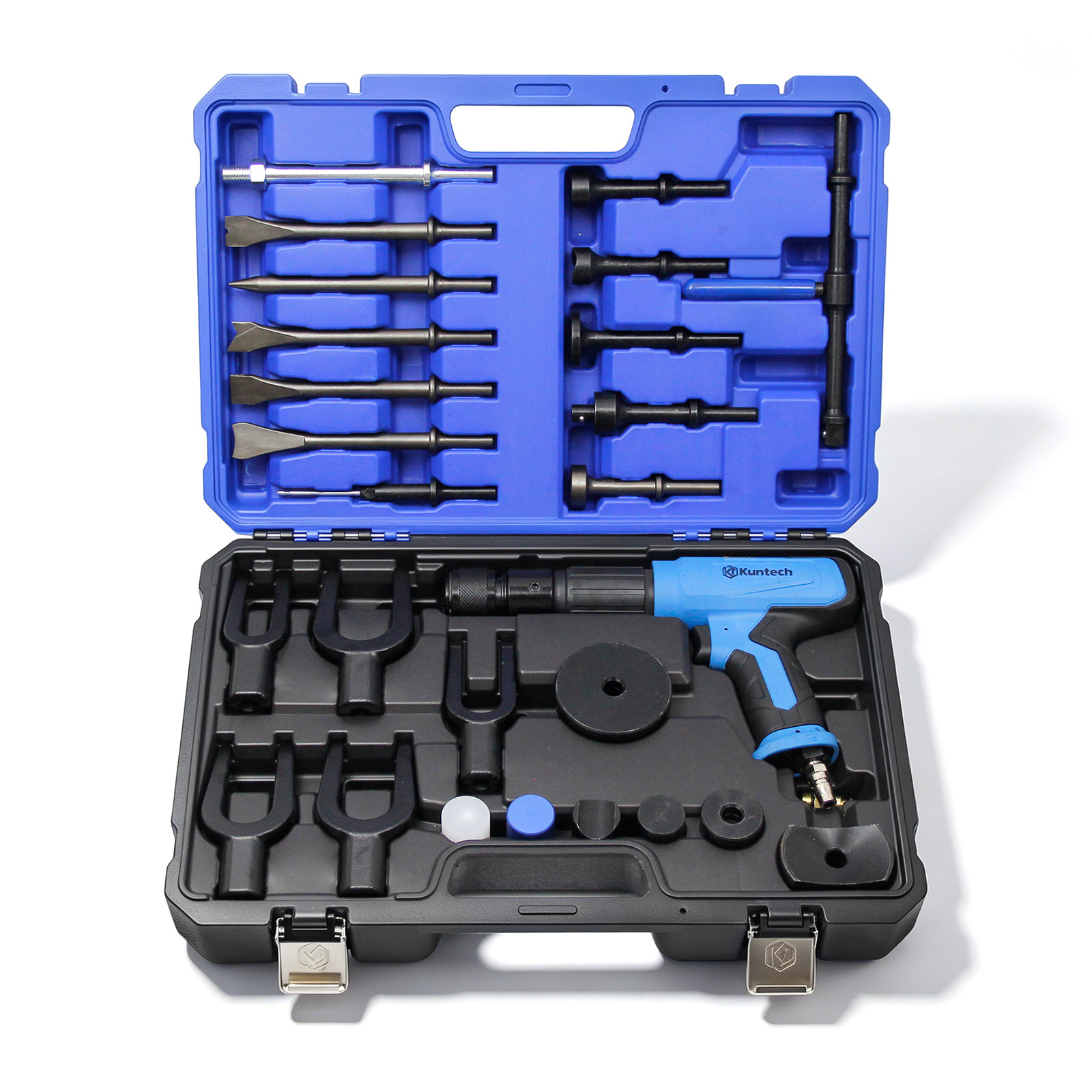 27PCS Air Hammer Kit Multi-functional Pneumatic Hammers Piece Chisel Set 2500BPM