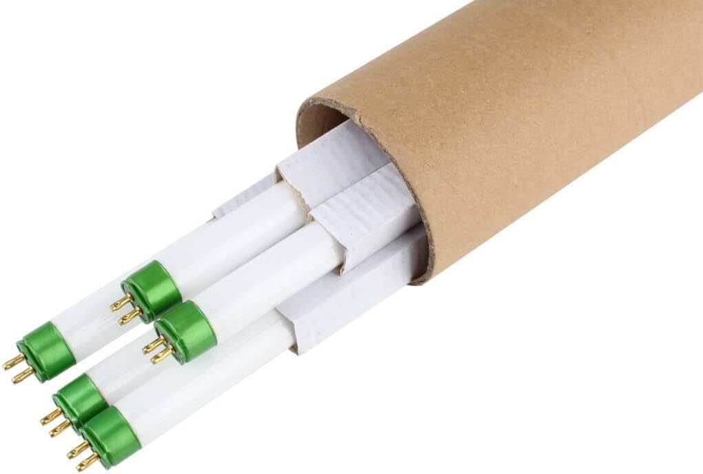 5 Pack of 2Ft 24W T5 Fluorescent Tube with 2000 Lumens and 6500K Sunlight...