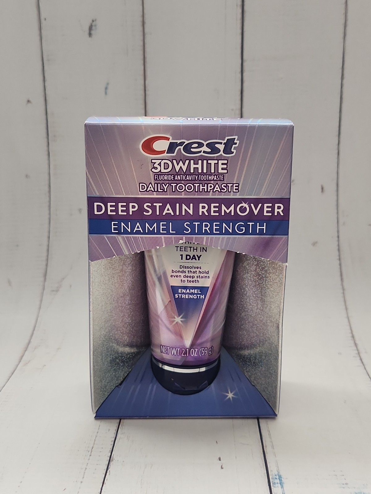 Crest 3DWhite Deep Stain Remover Enamel Strength Toothpaste 2.1 oz, Exp: 09-2027