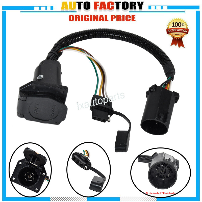 Trailer Hitch Wiring Kit 4 Pin And 7 Pin Connector For Chevy Silverado 1500 2500