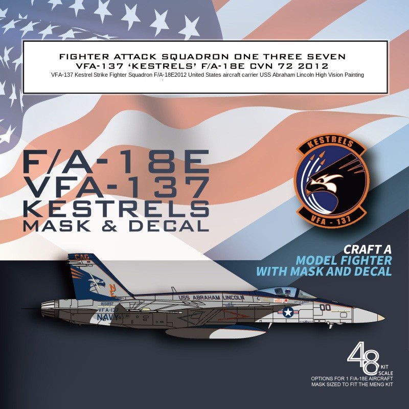 Galaxy G48044 1/48 FIGHTER ATTACK SQUADRON ONE THREE SEVEN VFA-137‘KESTREL