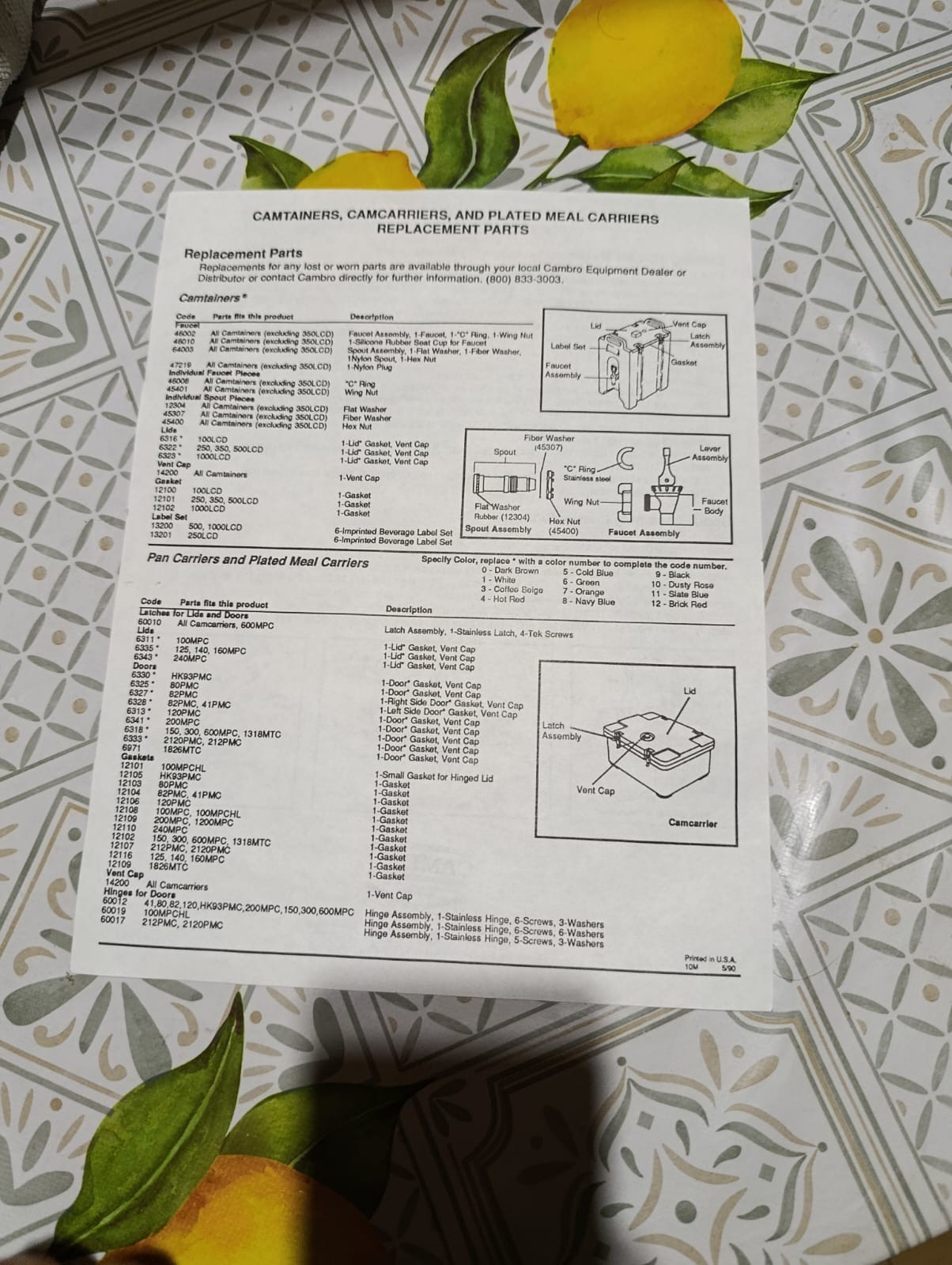 Cambro Isothermal Container