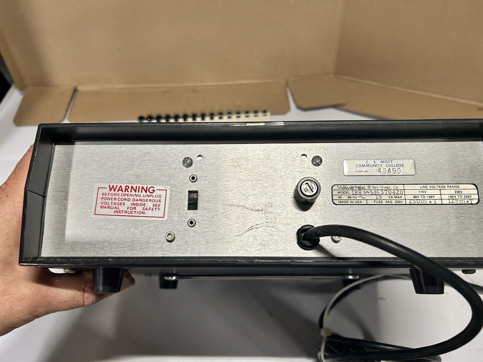 wavetek 188 Sweep function generator With Instructions