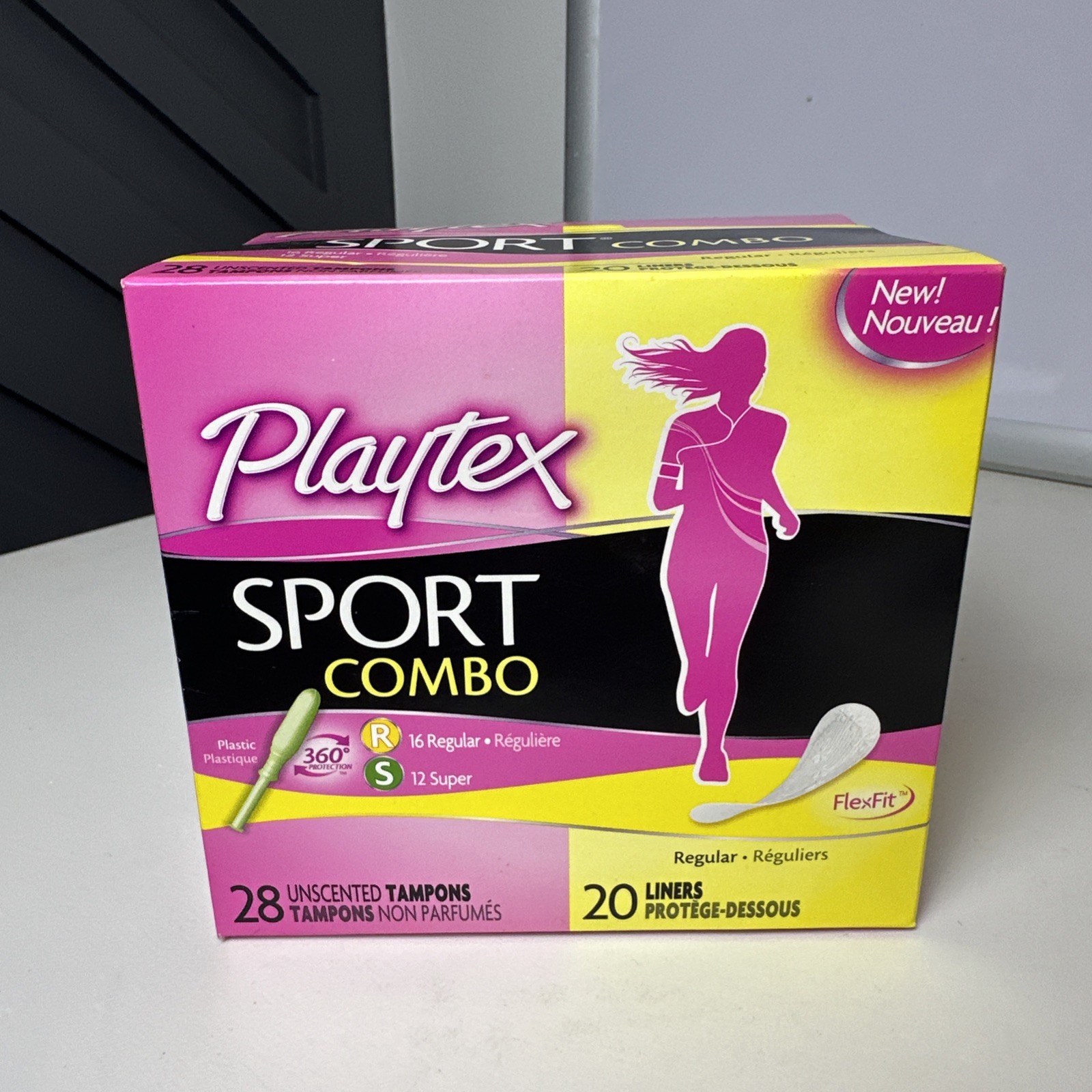 Playtex Sport Combo 28 Unscented Tampons & 20 Liners